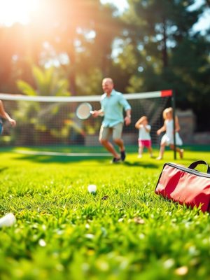 Portable Badminton Net Set