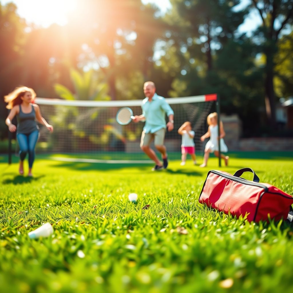 Portable Badminton Net Set